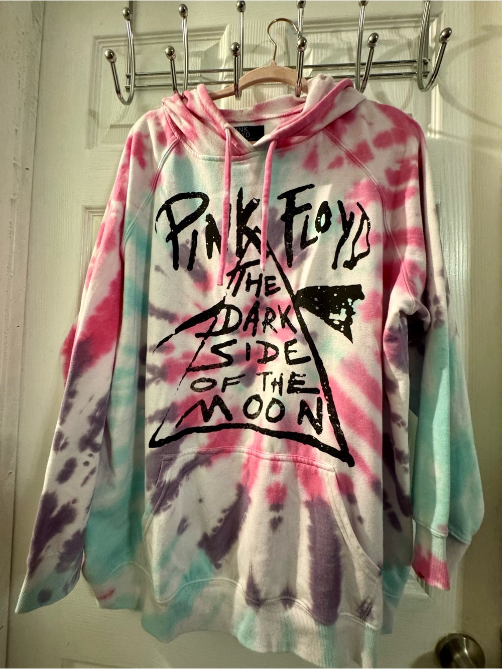 torrid Tie-Dye Pink, Purple & Aqua Pink Floyd Hoodie